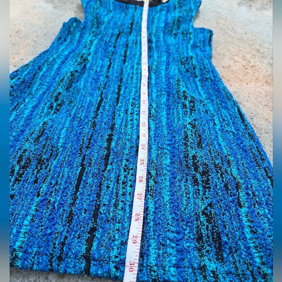 ZARA Blue Textured Mini Dress - Picture 10 of 13